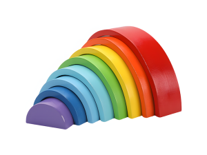 Rainbow Wooden Play Blocks