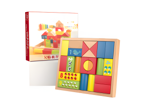 Colorful Wooden Playbox 30 Piece
