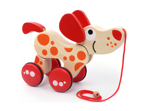 Dotted Dog Pull Toy