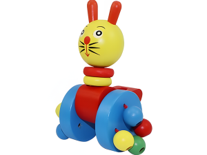 Cat Wooden Push Toy