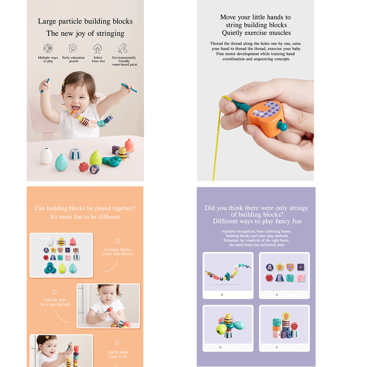 bead make colorful for toddlers