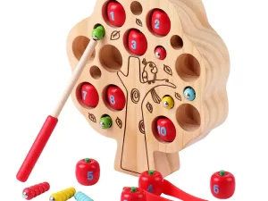 Wooden Apple Tree Magnetic Counting Toy