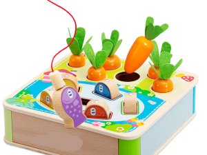 Whimsical Garden Wooden Activity Toy